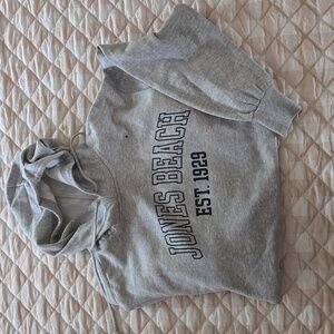 Women's Jones Beach Gray Sweatshirt Size M